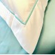 Lenjerie bumbac percal alb cu feston BLUE CELADON