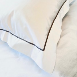 Set fete de perna bumbac percal cu feston GREY