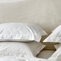 Set fete de perna bumbac percal WHITE